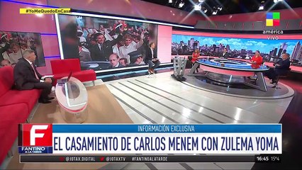 El casamiento de Carlos Menem y Zulema