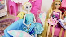 Barbie Rapunzel Elsa House Morning - Barbie New Pink Dress Barbie Rumah Pagi Boneca Casa Manhã