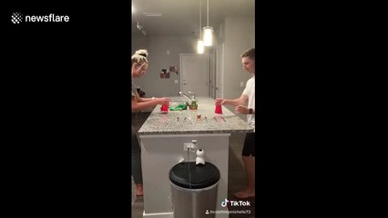 Colorado couple plays intense solo cup game on TikTok