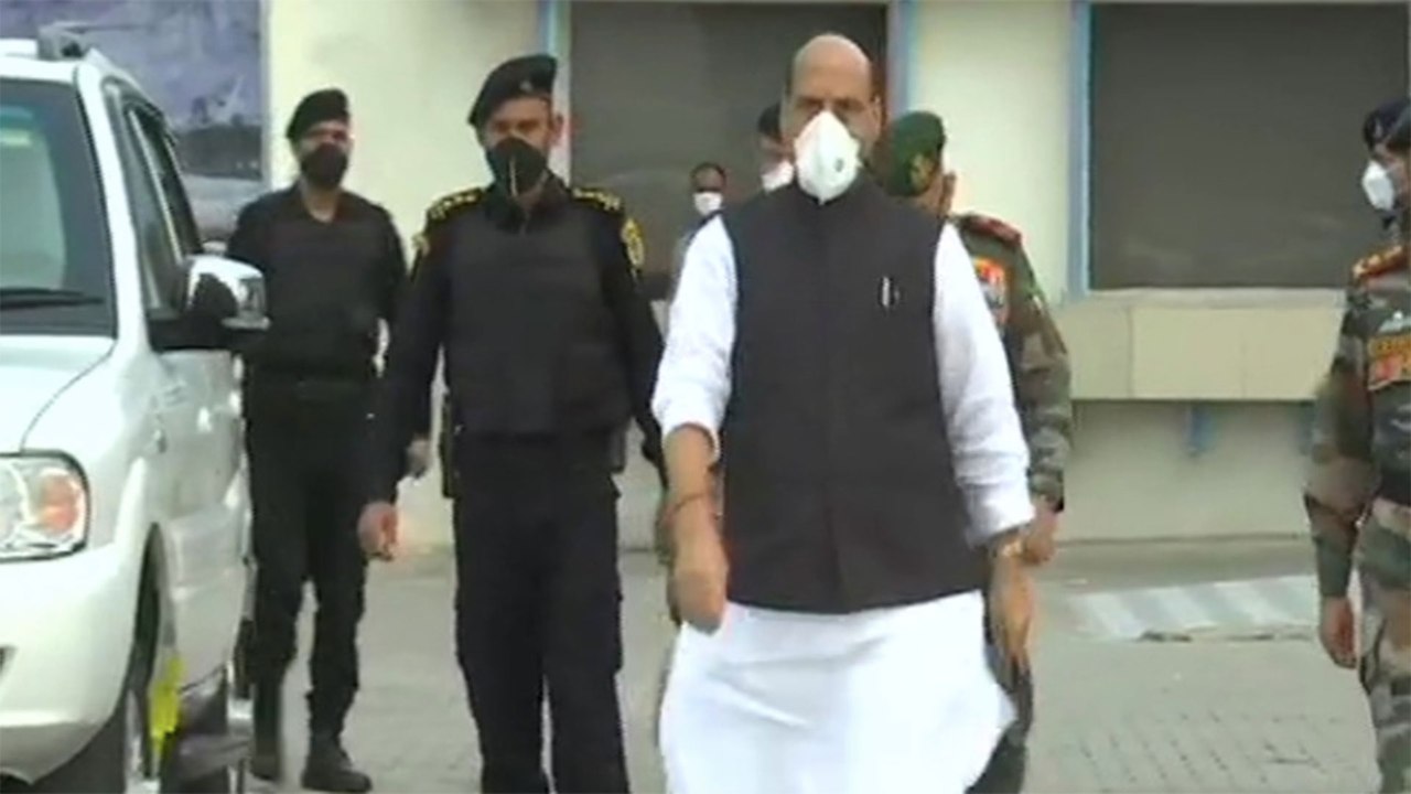 Nonstop: Defence Minister Rajnath Singh leaves for Leh