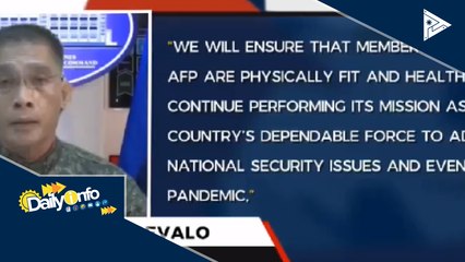 AFP, patuloy sa maigting na pagpapatupad ng health protocols sa mga tauhan