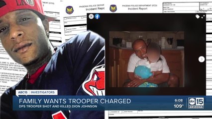 The family of Dion Johnson wants trooper charged