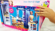 Barbie doll Bakery Playset Unboxing Review Boneka Barbie Toko roti Mainan Boneca Padaria