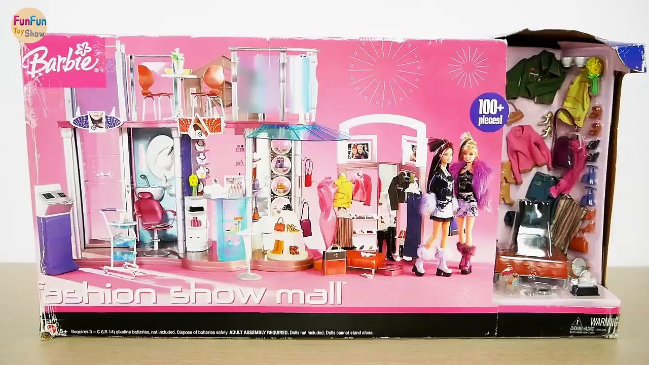 Barbie Mega Fashion Show Mall Unboxing & Setup! Centro comercial Barbie  Pusat perbelanjaan - video Dailymotion