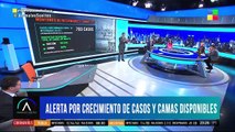 Alerta por el crecimiento de casos y camas disponibles