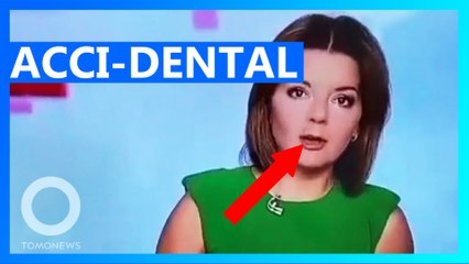 SEE IT: Presenter's Tooth Falls out During Live Broadcast