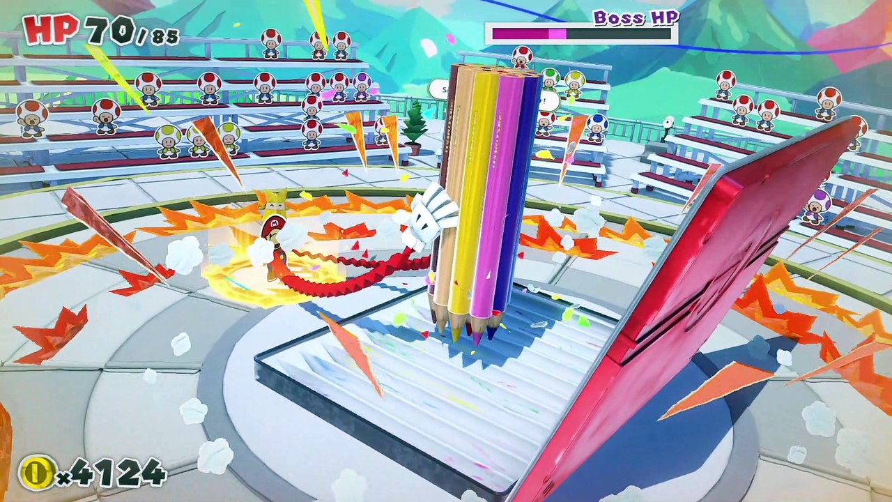 Paper Mario The Origami King 10 — Colored Pencils (The Missile Maestro