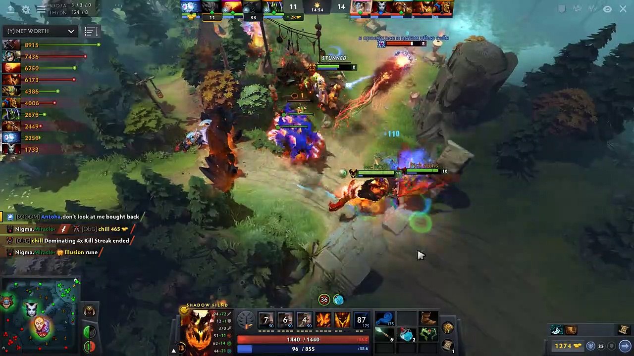 Miracle - Shadow Fiend [ SF ] Dota 2 - Hex Build - 8K MMR Pro Gameplay  #Dota2 #SF