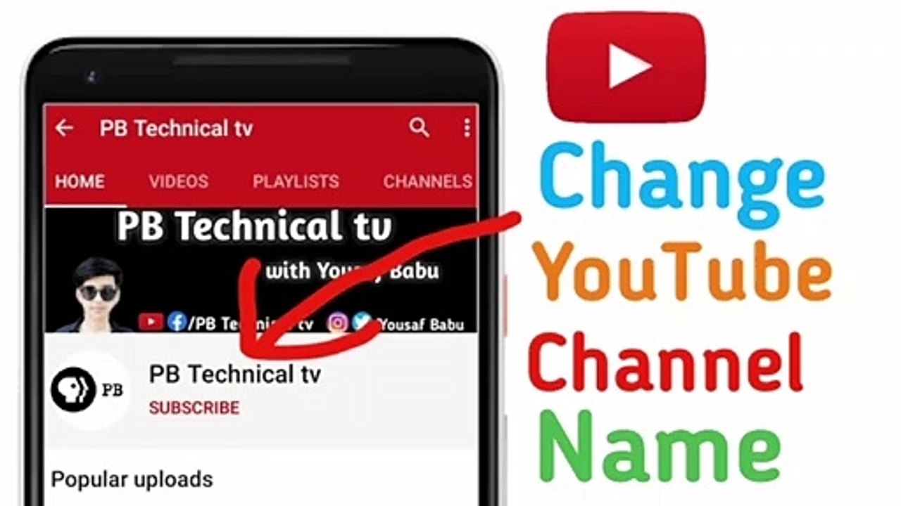 How to change youtube channel name