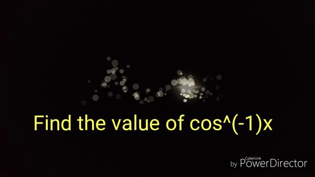 By Using the figure find the value of cos^(-1)x || Open Mathematics || Hindi