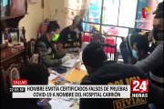 Certificados falsos de COVID-19 eran emitidos a nombre del hospital Carrión del Callao