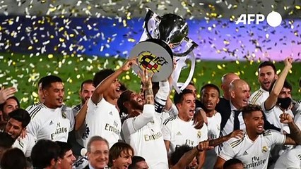 Football: le Real Madrid sacré champion d'Espagne pour la 34e fois