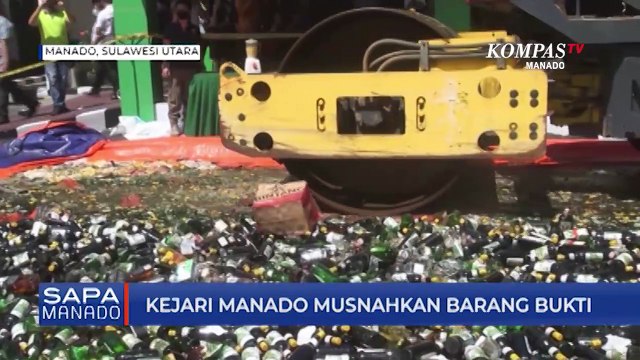 Kejari Manado Musnahkan Barang Bukti Tindak Pidana Umum