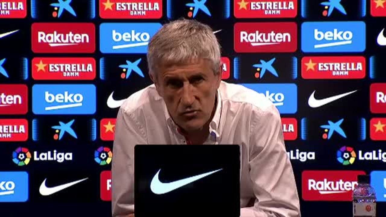 Setién se sigue viendo entrenador del Barça en Champions