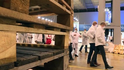 "Achetez français!": l'appel du ministre de l'Agriculture en visite à Rungis