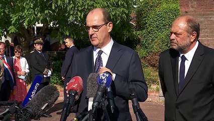 Jean Castex en visite au tribunal de Bobigny