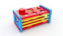 Colors for Children to Learn with Wooden Street Vehicles Toys - Colors and Shapes Video Collection