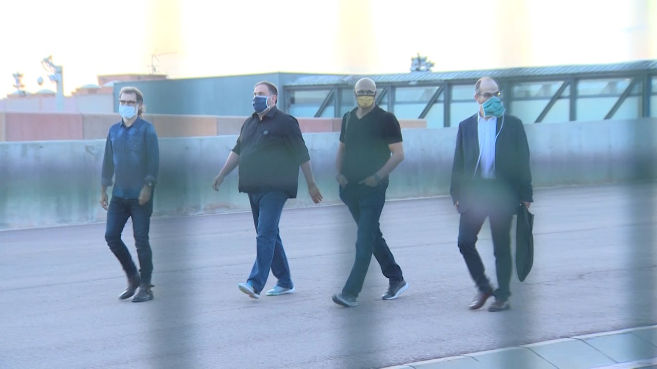 Los presos del 1-O salen de la cárcel por primera vez con la semilibertad