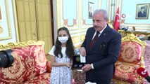 Minik öğrencinin bağışına Meclis Başkanı Mustafa Şentop'tan anlamlı hediye