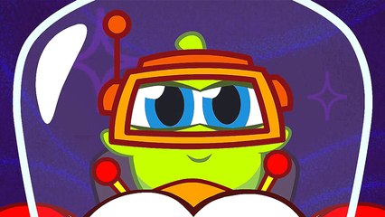Om Nom Stories: Nibble Nom - Lunch Space Wars - Funny cartoons for kids