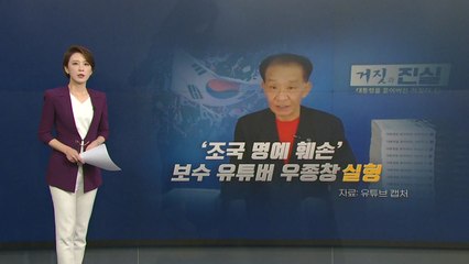 [뉴있저] '조국 명예 훼손' 유튜버 법정 구속..."가해자 대신 피해자 사진 싣는 언론" / YTN