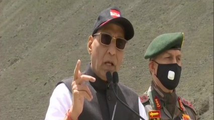 Rajnath Singh Ladakh visit amid India-China tension
