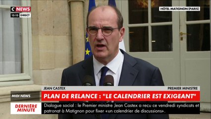 Jean Castex après sa rencontre avec les partenaires sociaux : «Il y aura des divergences (...) il faut d'abord savoir nous parler, nous respecter»