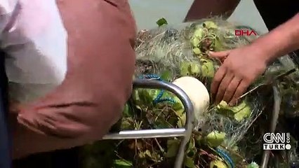Terkos Gölü'nde binlerce metre ağ ele geçirildi | Video