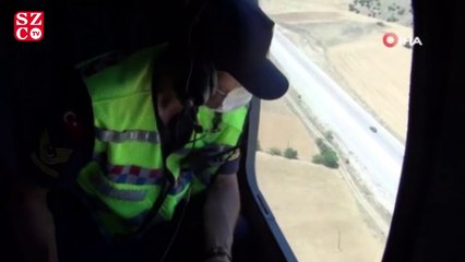 Sürücülere gökyüzünden ceza yağdı