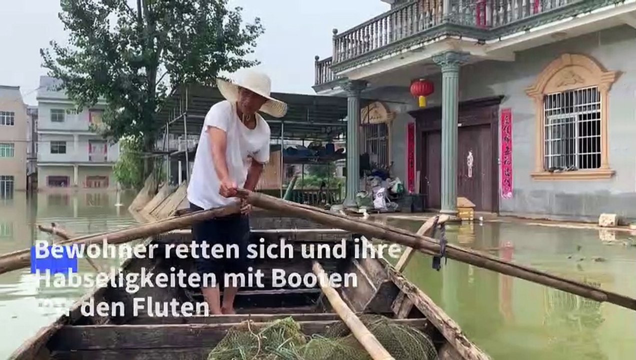 Weite Teile Chinas stehen unter Wasser