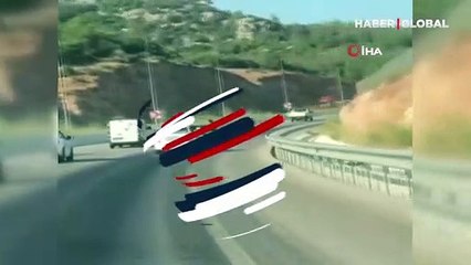 Antalya'da pes dedirten yolculuk böyle görüntülendi