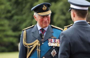 Prince Charles attends a graduation ceremony for RAF officers