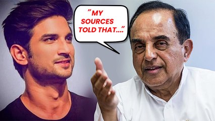 Big Bollywood Names Are Trying To Cover Up Sushant's Case, Says Subramanian Swamy