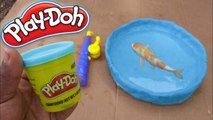 WORLD'S FIRST PLAY-DOH Fish POND Aquarium! DIY
