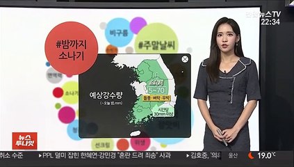 [날씨트리] 주말 30도 안팎 더위…일요일 전국 장맛비