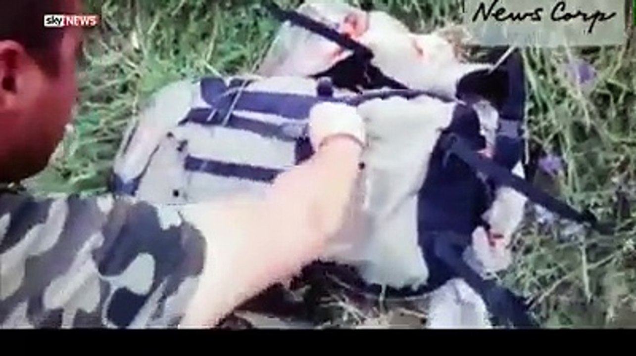 Russian marauders at the crash site of BOING MH17