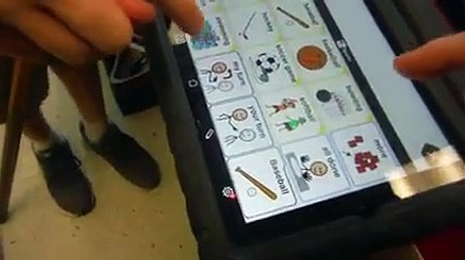 Using Proloquo2go to practice taking turns