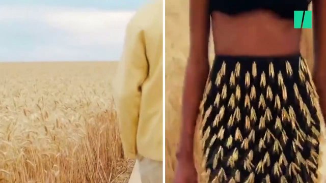 Jacquemus présente sa nouvelle collection en direct d'un champ de blé ( 720 X 1280 )