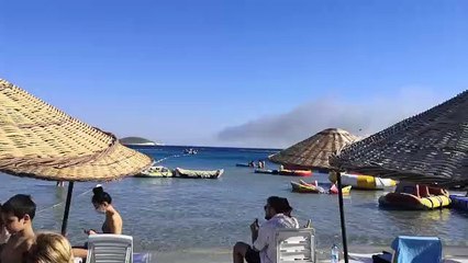 İzmir-Alaçatı’da yangın