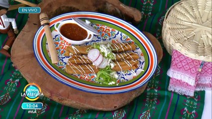 ¡Prepara unas ricas Flautas de chicharrón prensado en chile guajillo! | Venga La Alegría