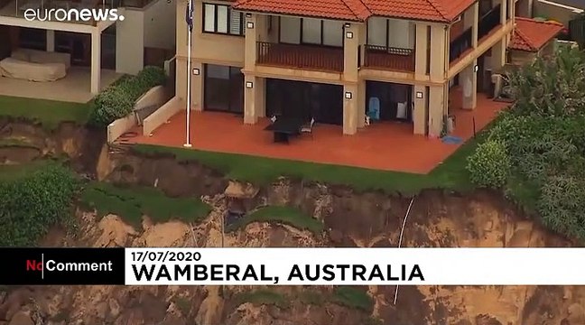 En Australie l'érosion du littoral fait apparaître les fondations des maisons