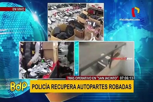 Recuperan autopartes robadas tras operativo en San Jacinto