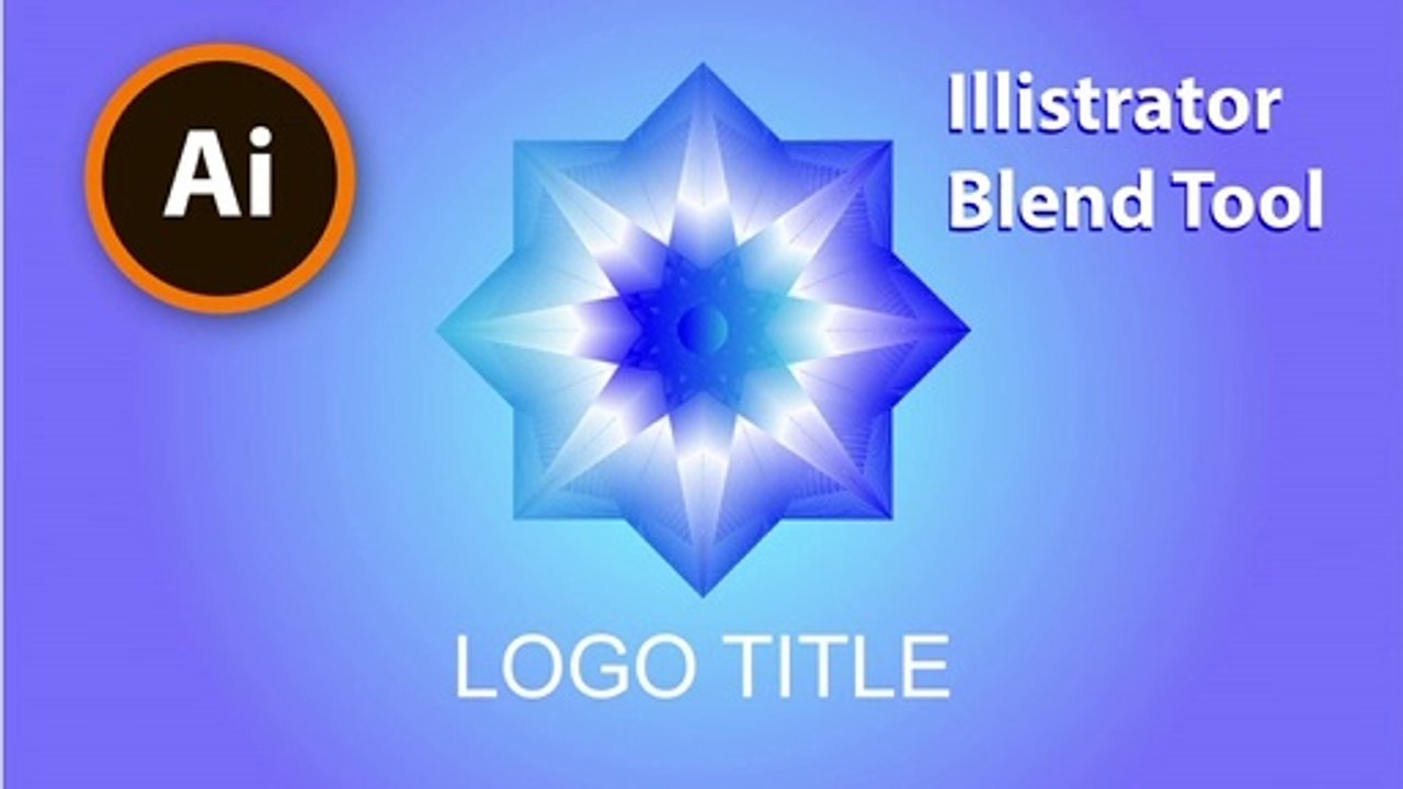 Illustrator 3D Flower  Logo - illustrator Blend Tool Tutorial - Best illustrator 3D Logo Tutorial