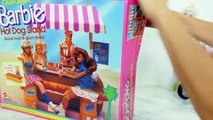 Babie doll HotDog Hot Dog Stand Toy Unboxing Review باربي لعبة الكلب الساخن Barbie Cachorro-Quente