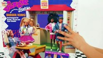 Barbie Burger King Playset Doll Hamburger shop Toy Boneka Barbie Mainan Boneca Barbie Brinquedo
