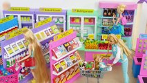 Barbie Doll Deluxe Supermarket Shopping Kelly Baby Doll! Boneka Barbie Supermercado