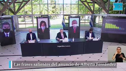 Las frases salientes del anuncio de Alberto Fernández