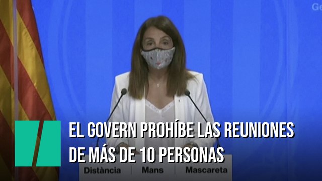 El Govern prohíbe las reuniones de más de 10 y limita el aforo en bares de Barcelona