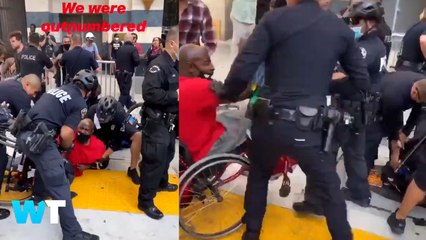 Viral Video Shows Police Throwing Black Lives Matter Protester Out Of Wheelchair