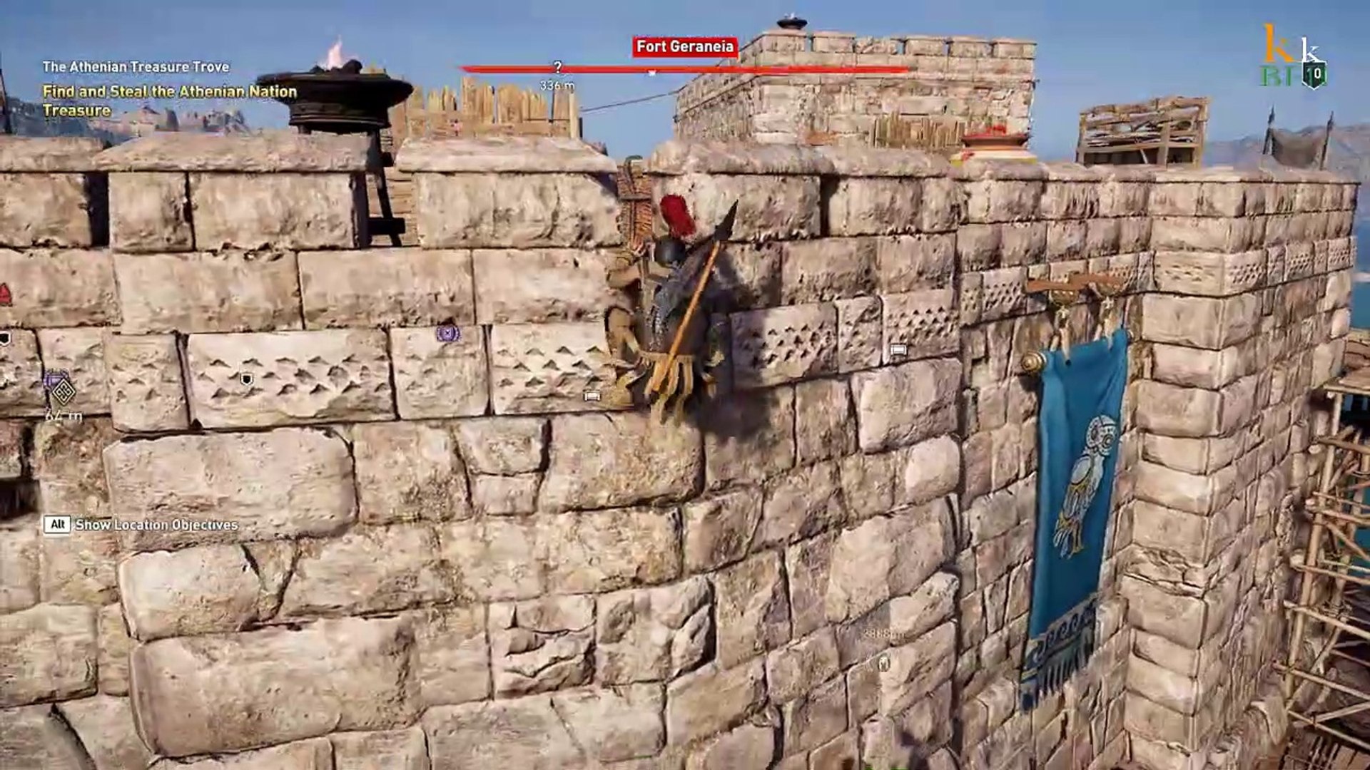 ⁣Assassins Creed Odyssey gameplay part in flames it disappears